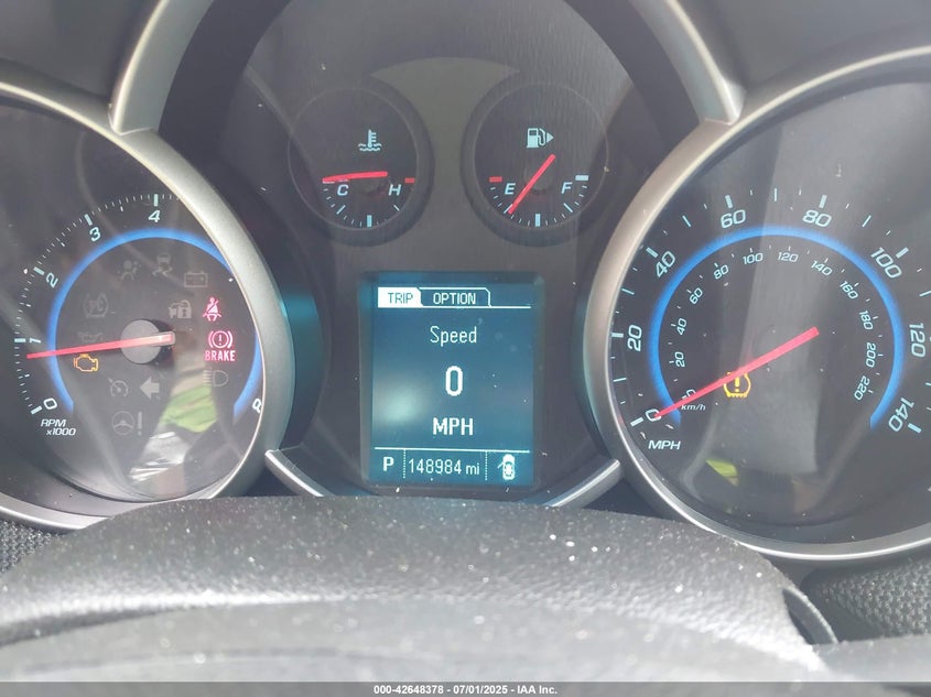 2015 CHEVROLET CRUZE VIN: 1G1PE5SB7F7261629