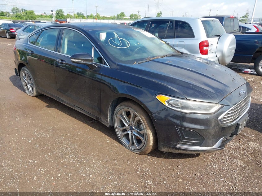 3FA6P0CD1KR181347 2019 Ford Fusion Sel auction photo 1