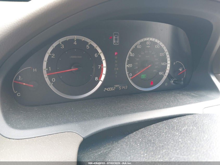 2009 HONDA ACCORD SDN VIN: 1HGCP36899A004256