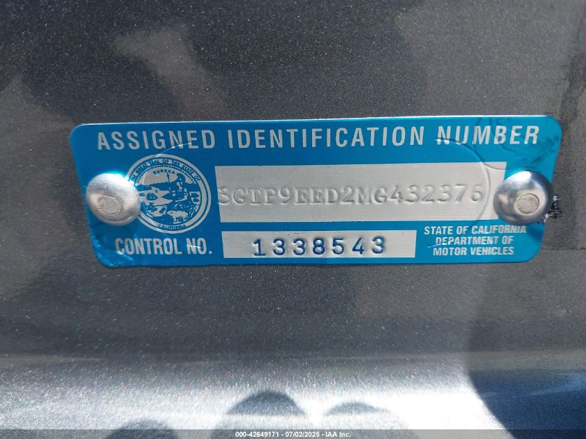 2021 GMC Sierra 1500 - 3GTP9EED2MG432376