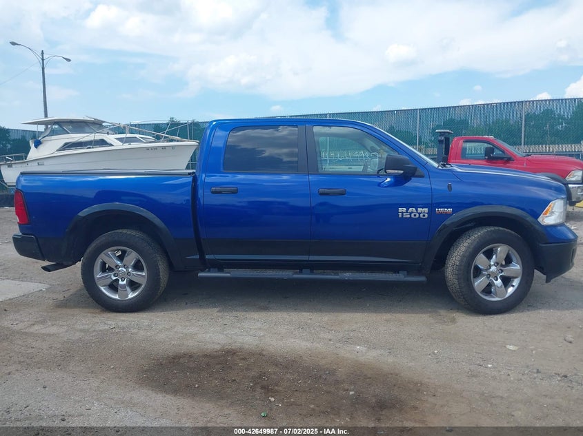 2017 Ram 1500 5.7 Slt Blue Lot 111042649987 Vin 1C6RR7LT7HS681213