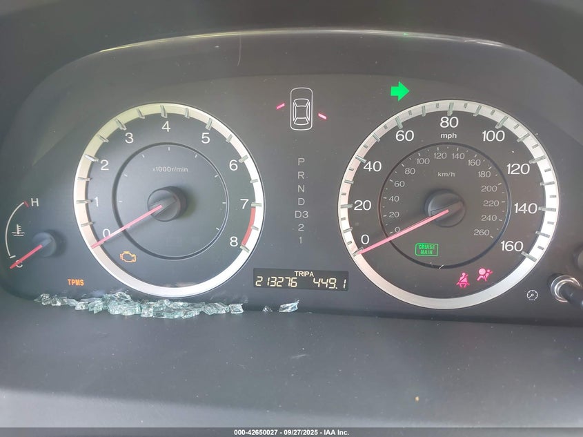 2012 Honda Accord 2.4 Ex-L VIN: 1HGCP2F88CA037802 Lot: 42650027