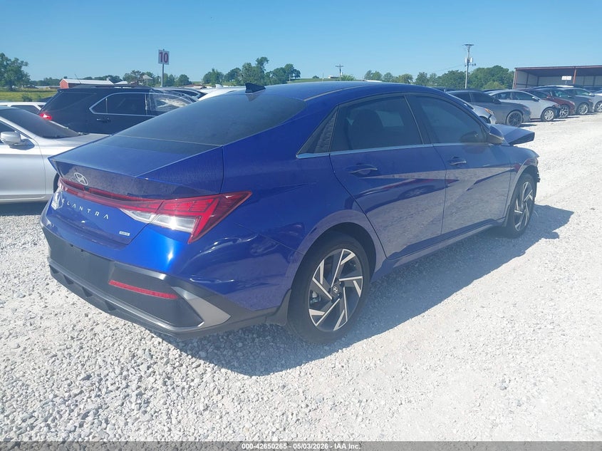 Vin: kmhln4dj7su142538, lot: 43143321, hyundai elantra hybrid limited 20254