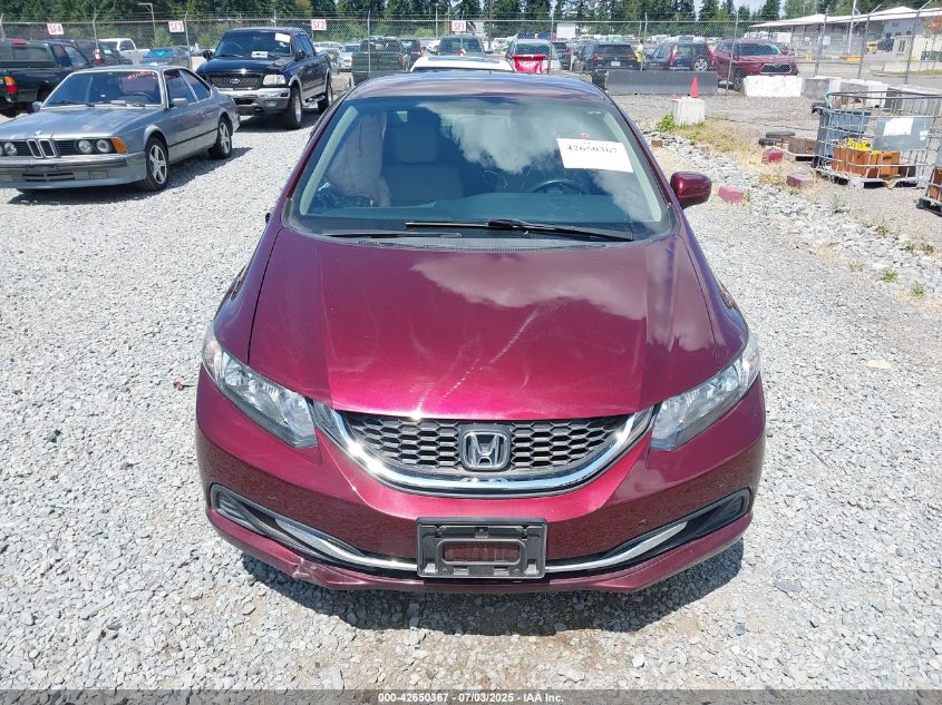 2014 Honda Civic Lx VIN: 19XFB2F59EE225244 Lot: 42650367