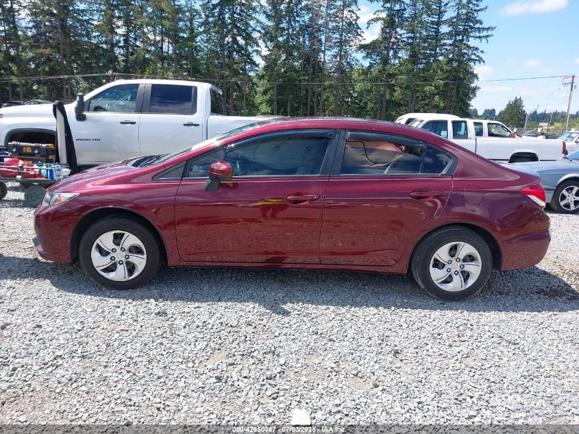 2014 Honda Civic Lx VIN: 19XFB2F59EE225244 Lot: 42650367