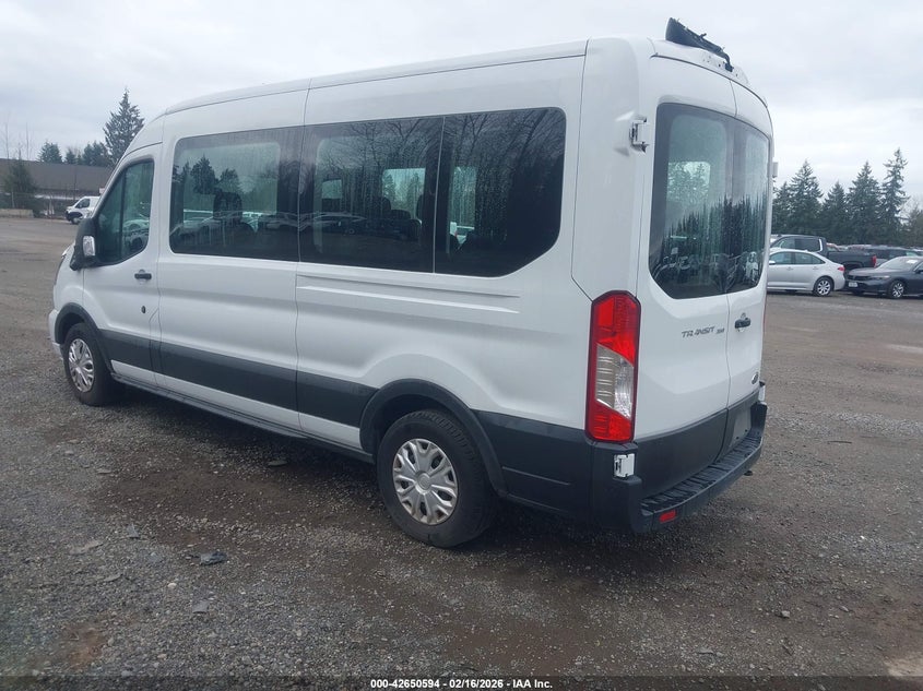 Vin: 1fbax2c81pkb41434, lot: 43143650, ford transit-350 passenger van xlt 20233
