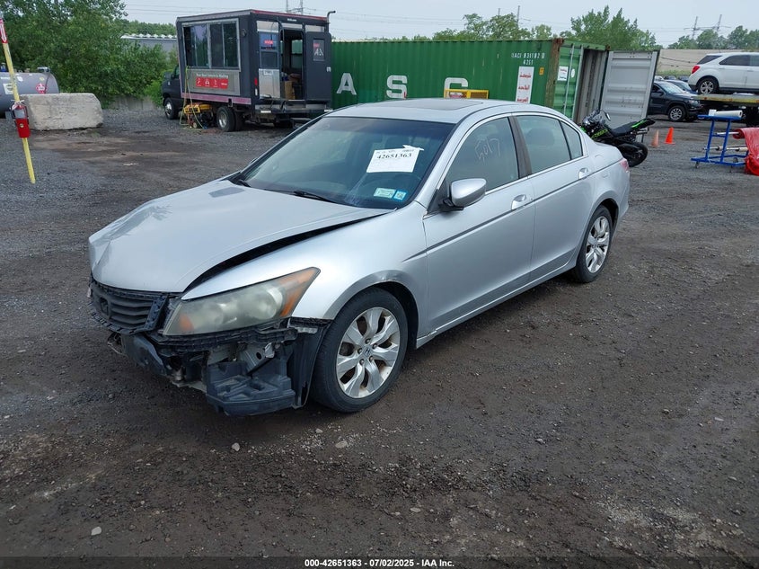 2009 Honda Accord 2.4 Ex-L silver sedan gasoline 1HGCP26899A153146 photo #3