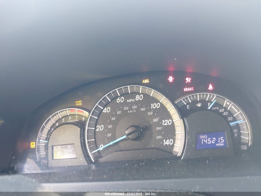 2012 TOYOTA CAMRY VIN: 4T1BF1FK2CU052535