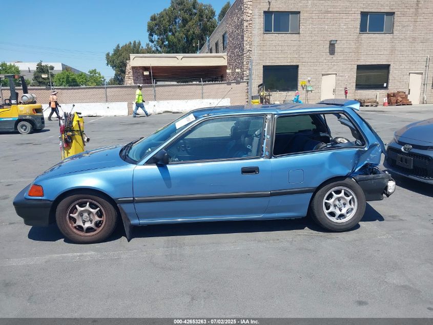 1991 Honda Civic VIN: 2HGED6340MH550698 Lot: 42653263