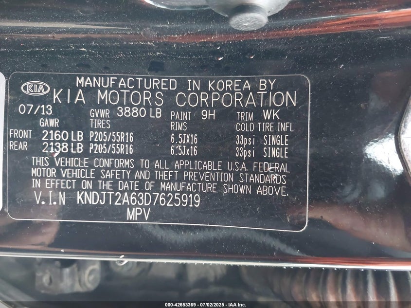 2013 KIA SOUL + - KNDJT2A63D7625919