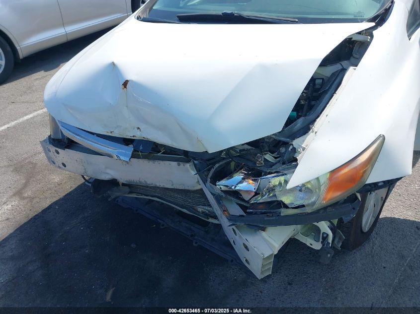 2012 Honda Civic Lx VIN: 19XFB2F55CE311566 Lot: 42653465