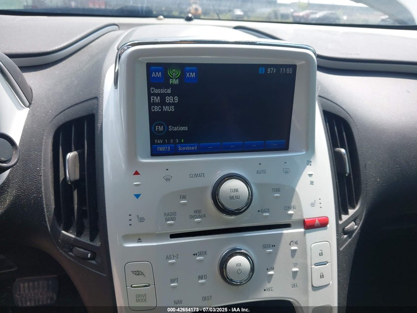 2012 CHEVROLET VOLT VIN: 1G1RD6E45CU109599