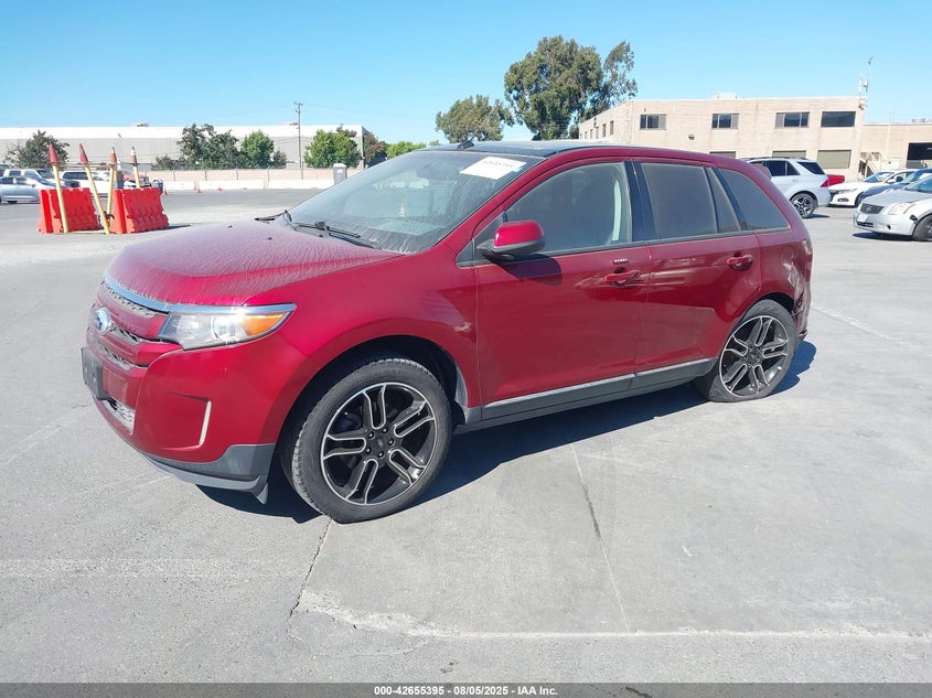 Vin: 2fmdk3jc1dbc46092, lot: 43148452, ford edge sel 20132