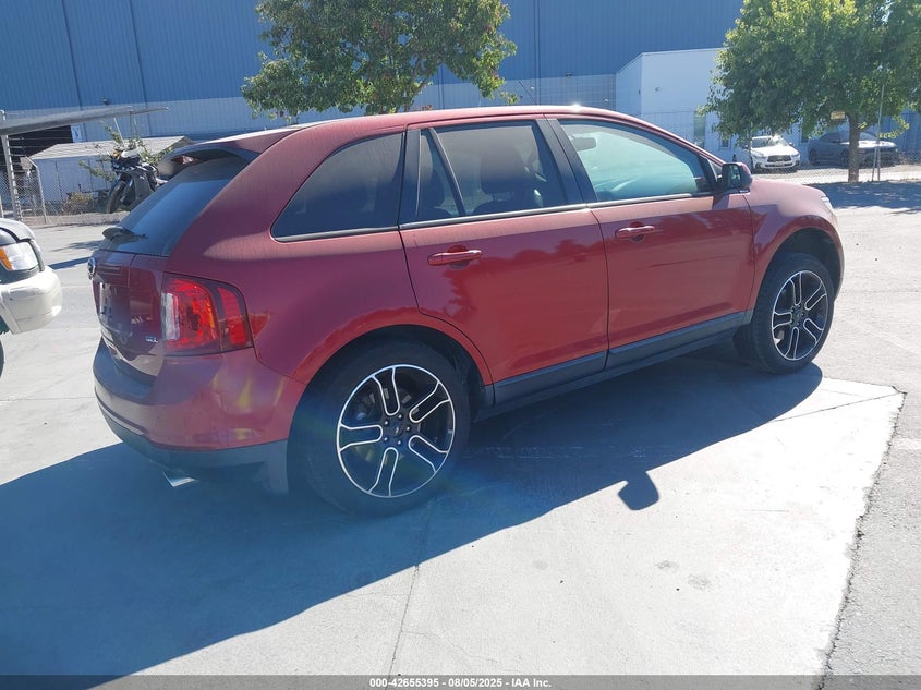 Vin: 2fmdk3jc1dbc46092, lot: 43148452, ford edge sel 20134