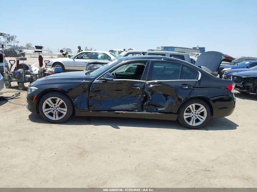 2017 BMW 330i 2.0 Black Lot 111042655746 Vin WBA8B9G55HNU51133