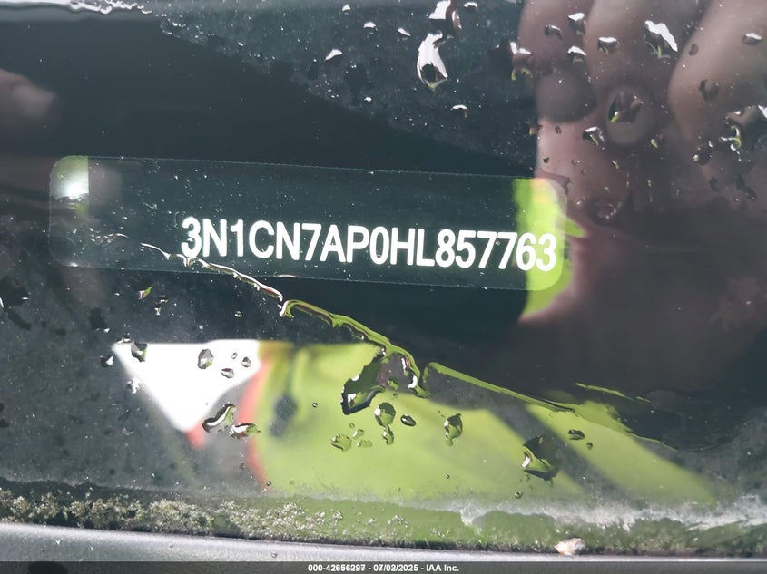 2017 NISSAN VERSA 1.6 S - 3N1CN7AP0HL857763