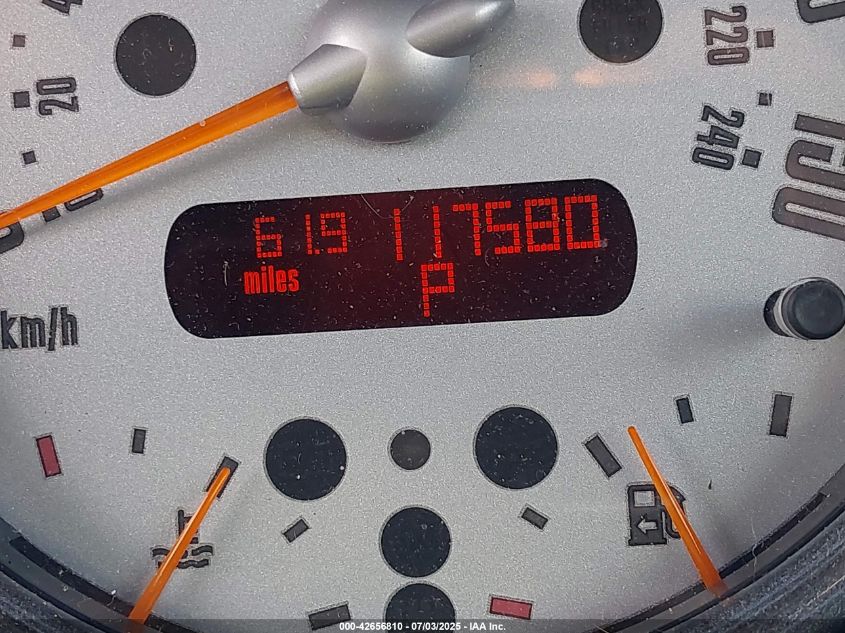 2003 Mini Cooper VIN: WMWRC33423TE17850 Lot: 42656810