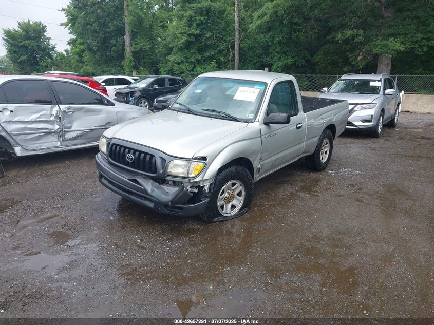 2001 Toyota Tacoma beige truck gasoline 5TENL42N41Z795150 photo #3