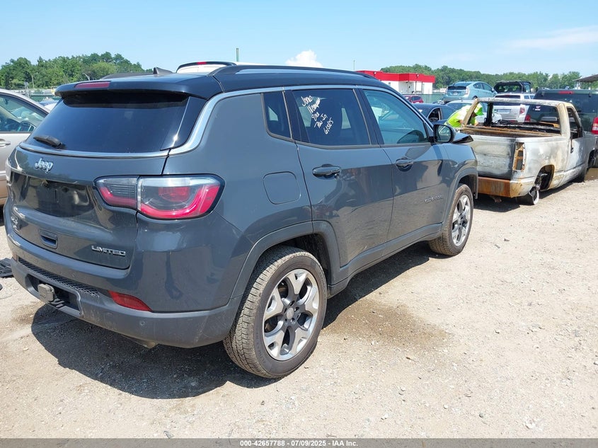 2018 Jeep Compass 2.4 Limited 4x4 Grey Lot 111042657788 Vin 3C4NJDCB5JT350705
