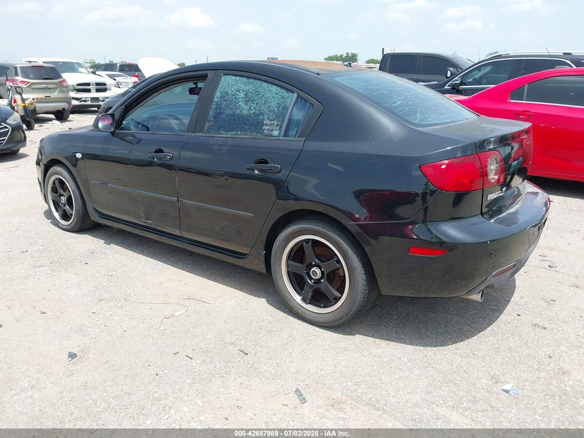2006 Mazda Mazda3 I black sedan gasoline JM1BK12F761409965 photo #4