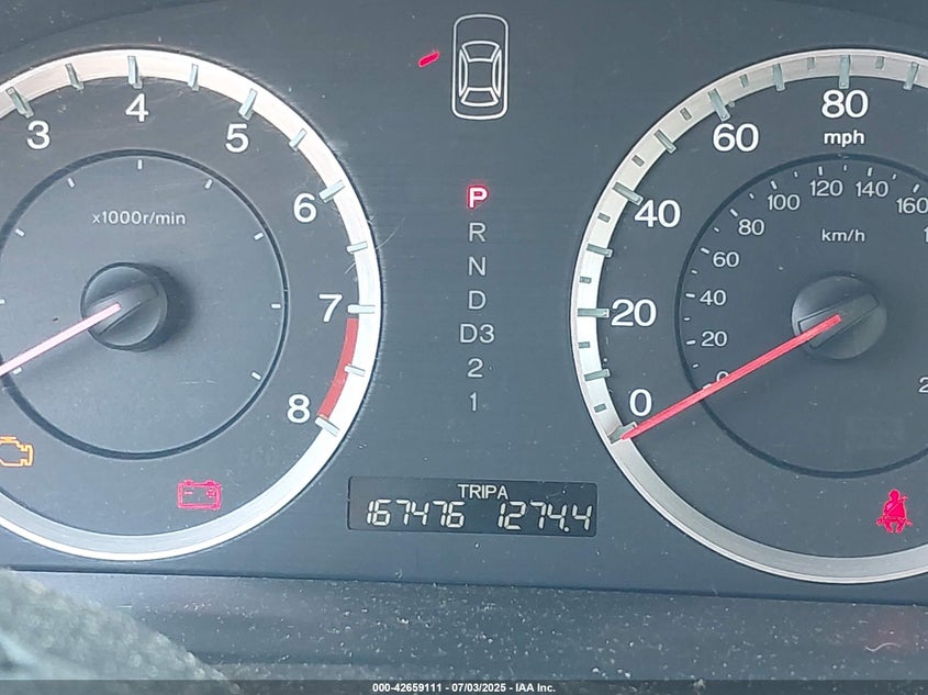 2009 HONDA ACCORD VIN: 1HGCP26849A056646