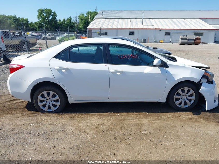 2018 Toyota Corolla Le VIN: 2T1BURHE3JC102126 Lot: 42659611