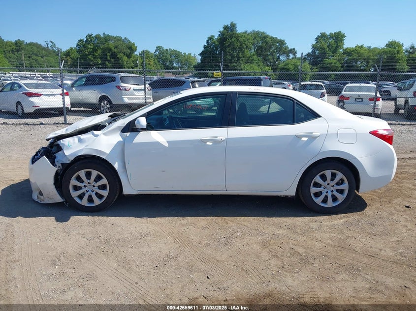 2018 Toyota Corolla Le VIN: 2T1BURHE3JC102126 Lot: 42659611