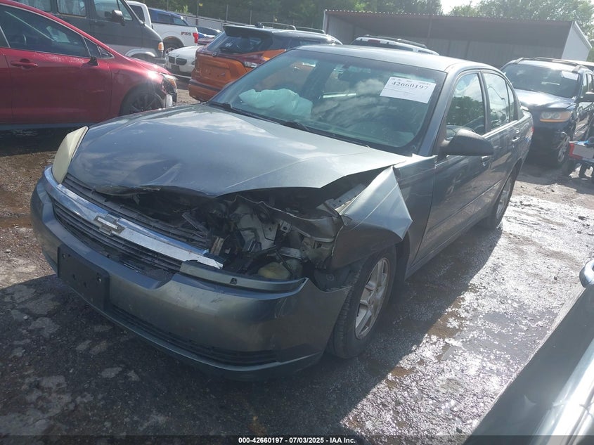 2005 Chevrolet Malibu Ls grey sedan gasoline 1G1ZT54845F225904 photo #3