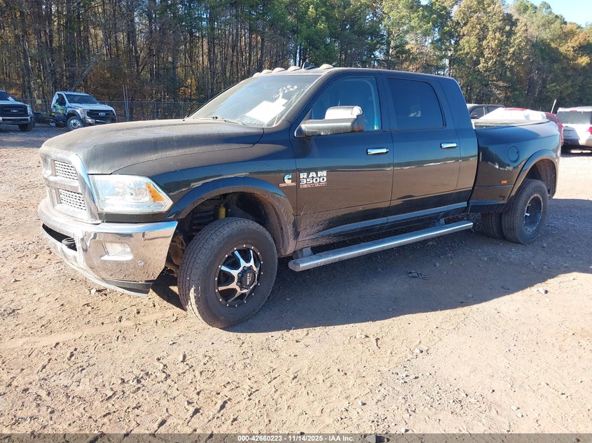 2018 Ram 3500 Laramie 4X4 6'4 Box black truck diesel 3C63RRML7JG214886 photo #3