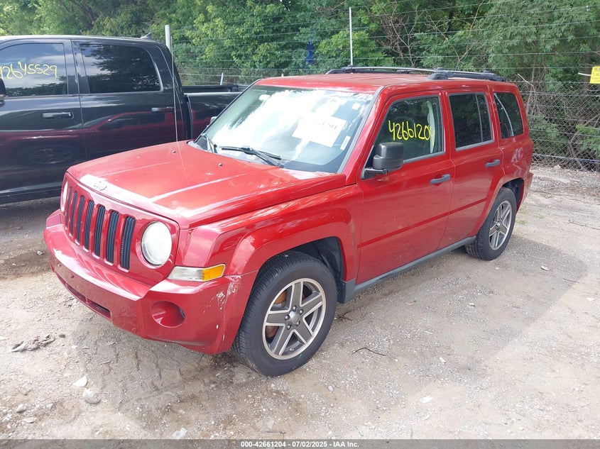 2009 JEEP PATRIOT VIN: 1J8FT28B39D126581