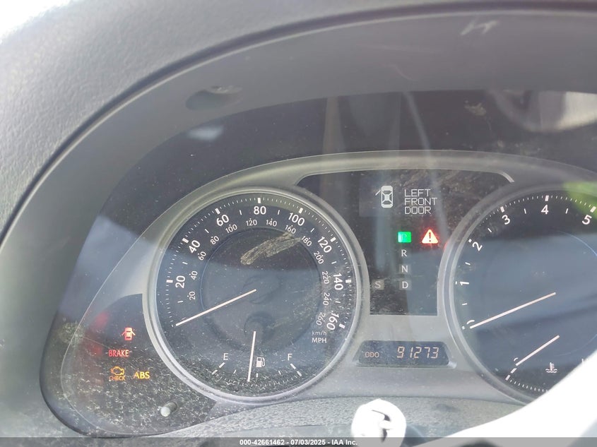 2010 LEXUS IS 250 VIN: JTHBF5C27A5121449