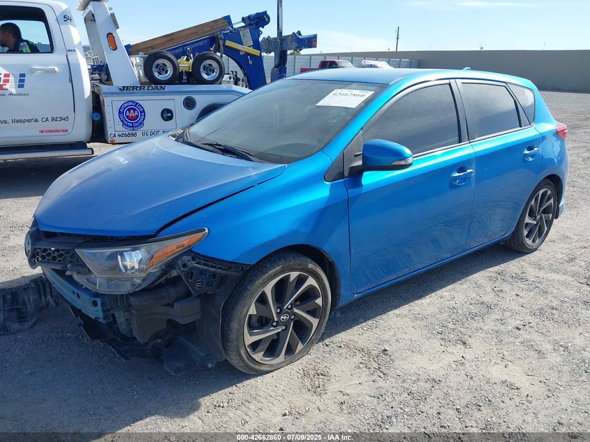 Vin: jtnkarje4gj521145, lot: 43155947, scion im 20162