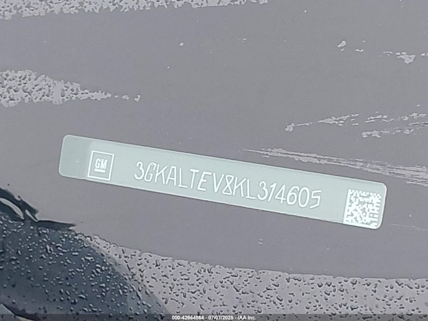 2019 GMC Terrain Sle VIN: 3GKALTEV8KL314605 Lot: 42664864