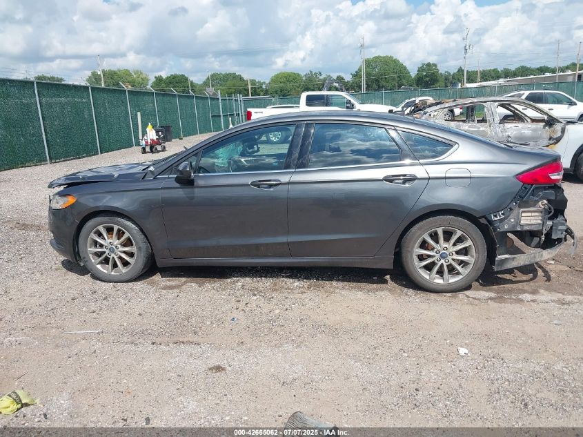 2017 Ford Fusion Se VIN: 3FA6P0H74HR398287 Lot: 42665062