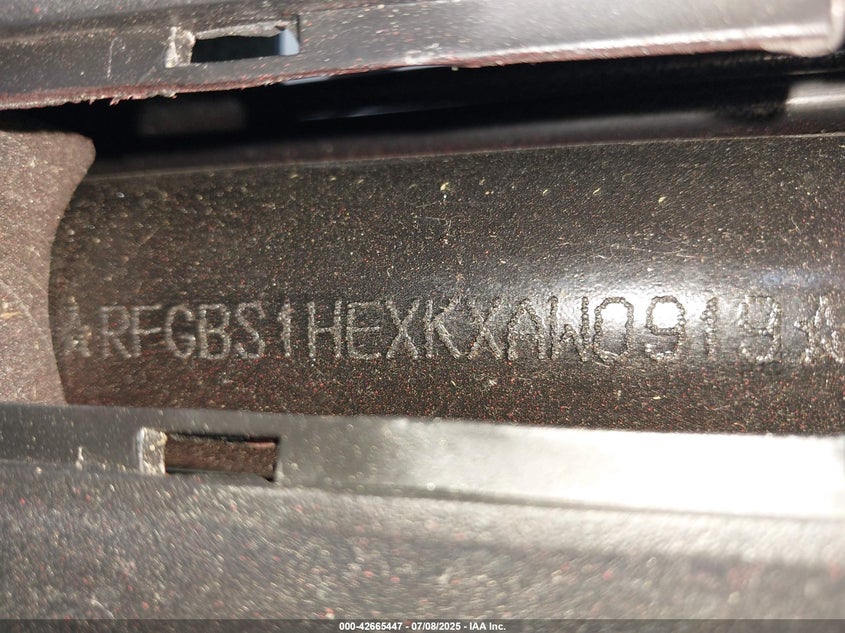 VIN: RFGBS1HEXKXAW0919 2019 SYM SCOOTER