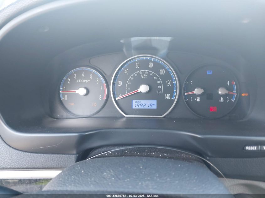 2009 Hyundai Santa Fe Gls VIN: 5NMSG13D19H327741 Lot: 42666758