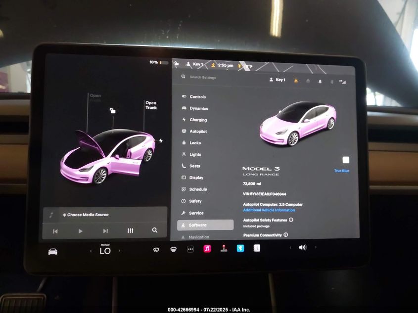 2018 Tesla Model 3 Long Range/Mid Range VIN: 5YJ3E1EA8JF046944 Lot: 42666994