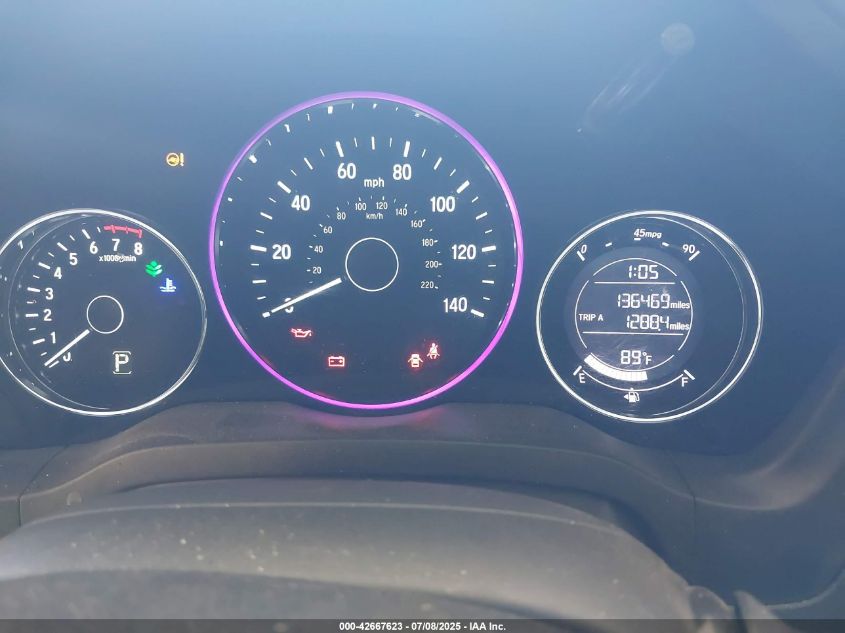 2016 Honda Hr-V Lx VIN: 3CZRU5H35GM727627 Lot: 42667623