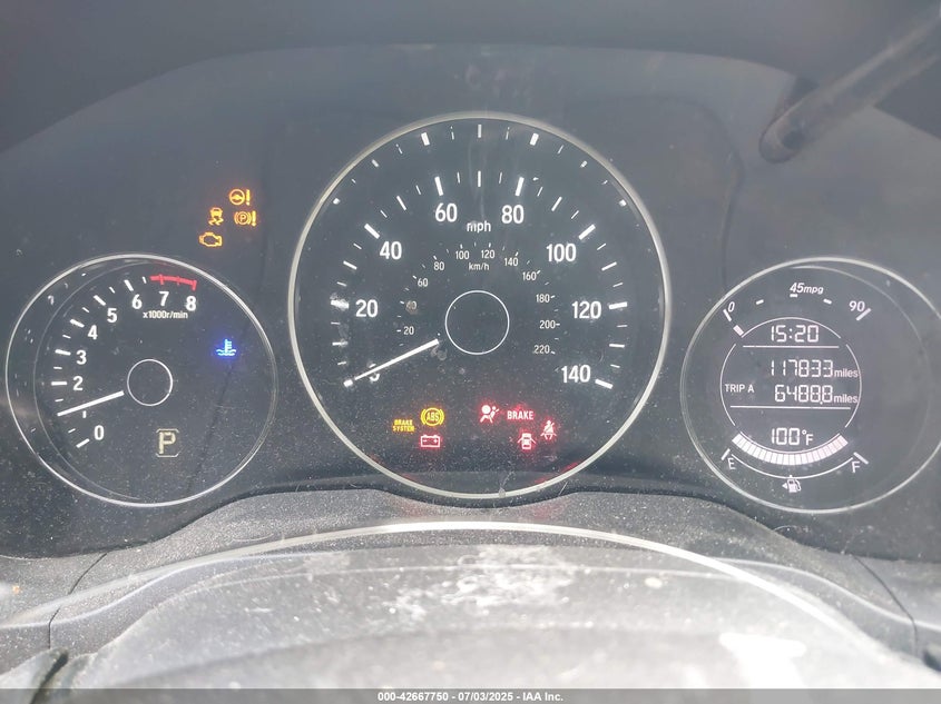 2017 HONDA HR-V LX - 3CZRU6H30HM703579