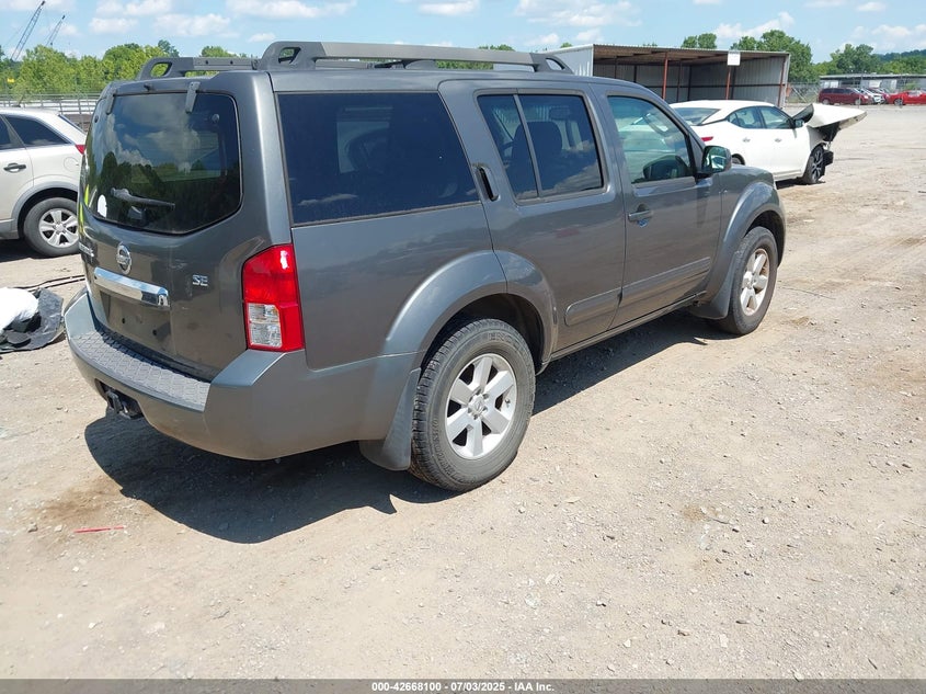 2008 NISSAN PATHFINDER VIN: 5N1AR18B38C648623