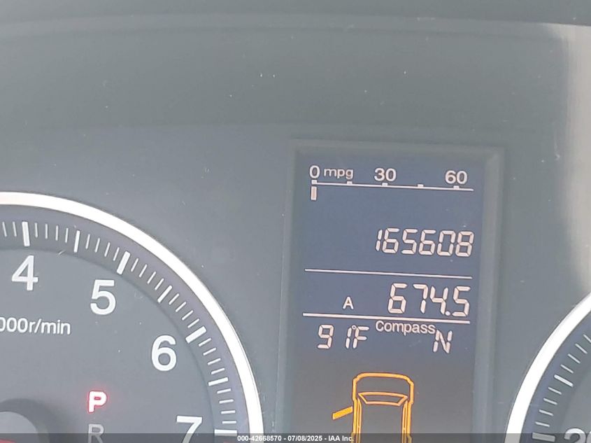 2011 Honda Cr-V Ex-L VIN: 5J6RE3H71BL024539 Lot: 42668570