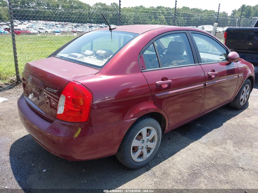 2008 Hyundai Accent Gls VIN: KMHCN46C78U239231 Lot: 42668851