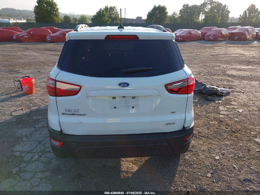 2019 Ford Ecosport Se VIN: MAJ6S3GL9KC266100 Lot: 42668940