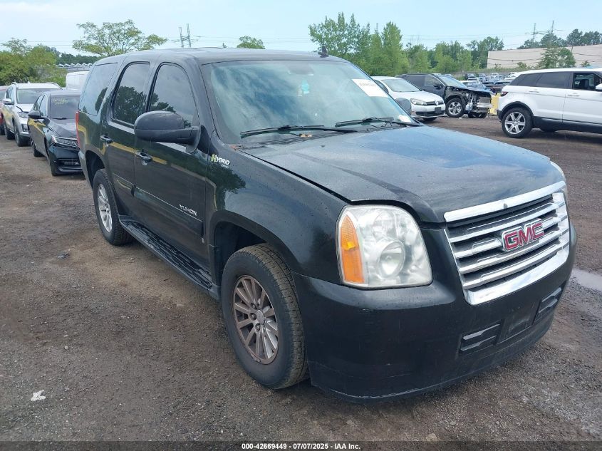 2008 GMC Yukon Hybrid black suv hybrid 1GKFK13548R221789 photo #1