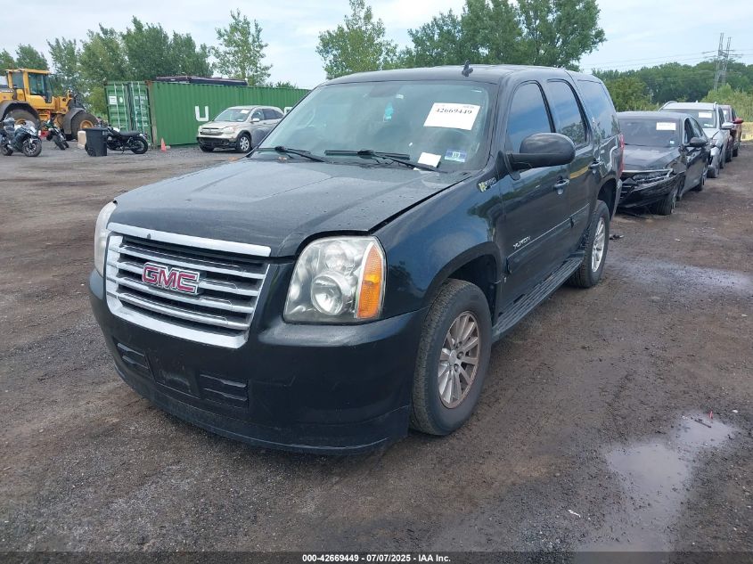 2008 GMC Yukon Hybrid black suv hybrid 1GKFK13548R221789 photo #3