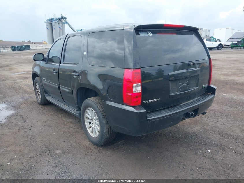 2008 GMC Yukon Hybrid black suv hybrid 1GKFK13548R221789 photo #4
