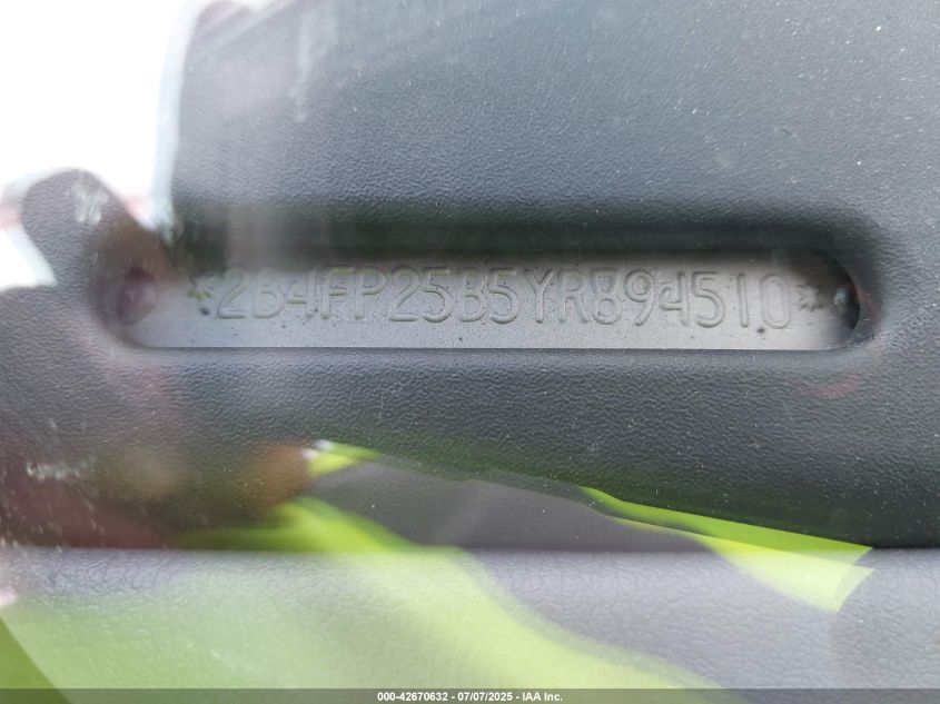 2000 Dodge Caravan VIN: 2B4FP25B5YR894510 Lot: 42670632