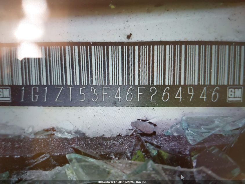 2006 Chevrolet Malibu Lt VIN: 1G1ZT53F46F264946 Lot: 42671217