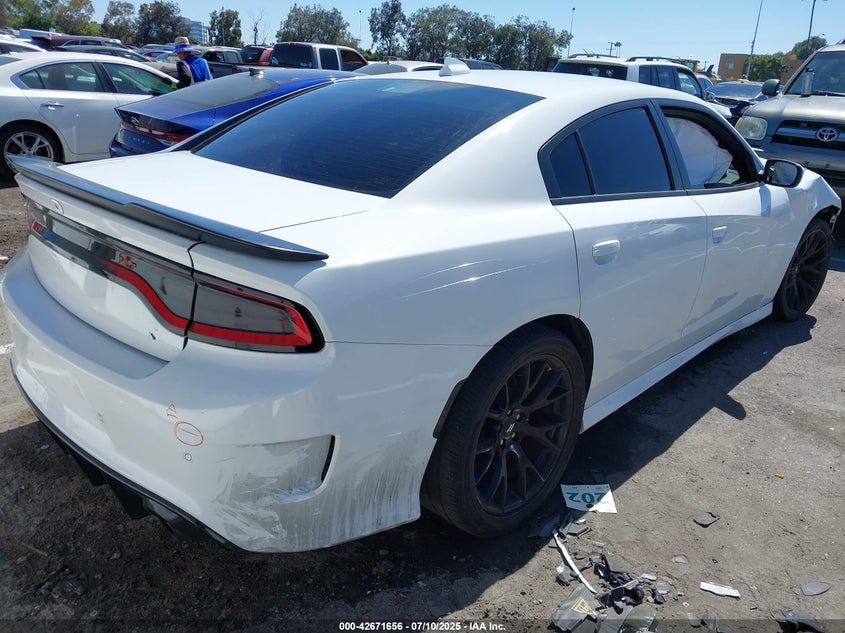 2018 Dodge Charger 6.4 R t Scat Pack Rwd White Lot 111042671656 Vin 2C3CDXGJ5JH290102