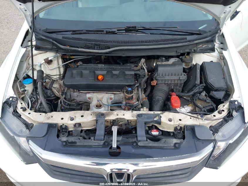 2012 Honda Civic Lx VIN: 19XFB2F51CE030039 Lot: 42672000